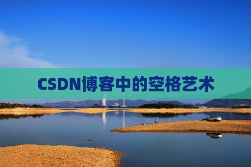 CSDN博客中的空格艺术